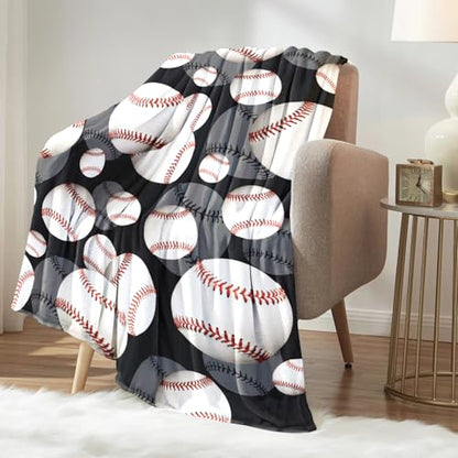 Baseball Blanket Baseball Gifts for Boys Sport Baseball Throw Blanket Baseball Bedding Baseball Stuff Room Decor 50"x40"