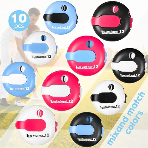 Mini Golf Score Counter with Reset – Easy Attach to Scorekeeper Gloves, Compact Stroke Tracker for Golf Games