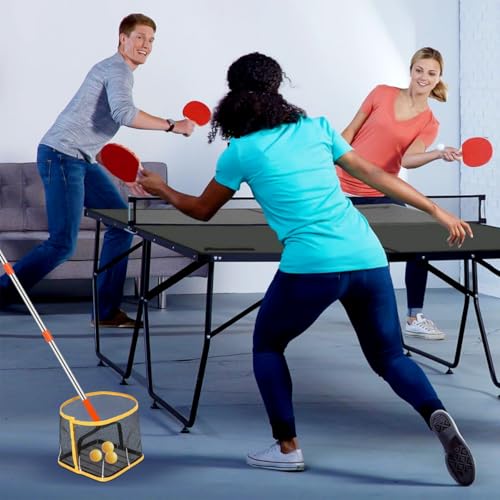POPETPOP Pingpong Ball Picker Table Tennis Ball Picker Collector Pingpong Ball Retrieval Tool Telescoping Table Tennis Ball Pickup Net for and Storage