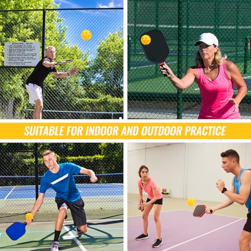 16 Pack Plastic Baseballs - Hollow Softballs for Lightweight Batting Practice - Indoor/Outdoor Training Balls - color: Yellow,9pcs