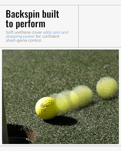 Legato Golf Balls LTX3085 | Maximized Distance with Soft Feel | 3 Piece | Urethane Cover | 85 Compression - color: Yellow 1 DZ