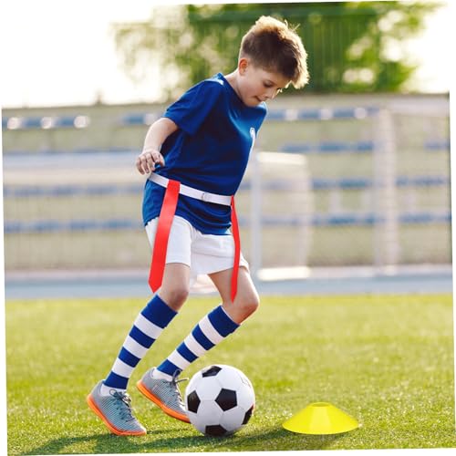 12 Belt 4 Cone Set Rugby Training Kit Football Flags for Boys and Girls Adults Soccer Equipment