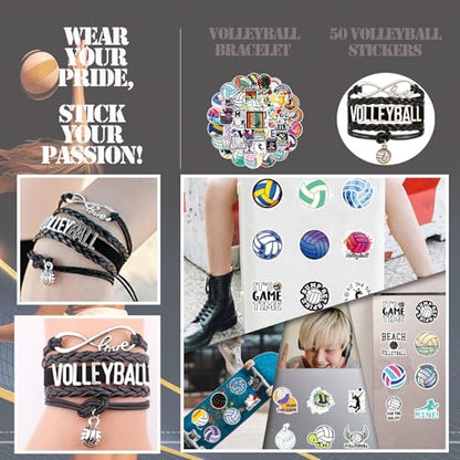 Davllin Volleyball Training Equipment Aid,Premium Volleyball Rebounder Trainer Kit,Solo Practice Trainer for Serving Setting Spiking and Arm Swing,Volleyball Gifts for Teen Girls & Boys