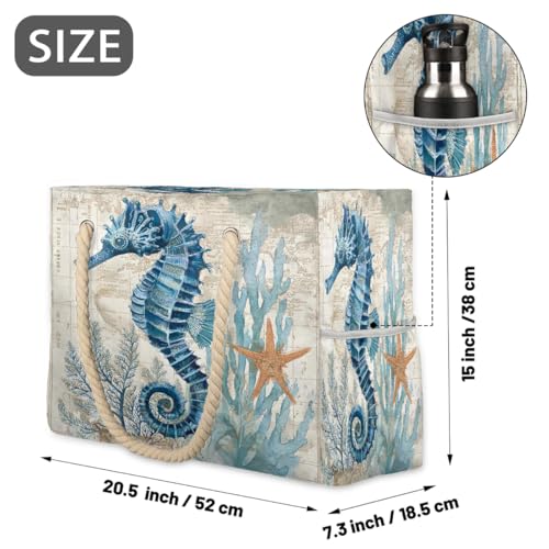 Beach Bag Waterproof Sand-proof Canvas Tote Lightweight Shoulder Bag Suitable for Family outdoor travel - color: A5