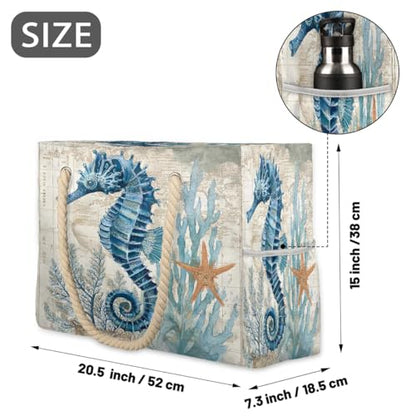 Beach Bag Waterproof Sand-proof Canvas Tote Lightweight Shoulder Bag Suitable for Family outdoor travel - color: A5