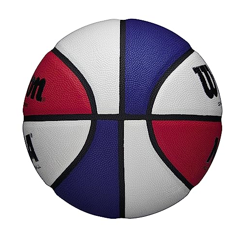 Wilson NCAA Replica - color: Red/White/Blue, size: Size 7 - 29.5"