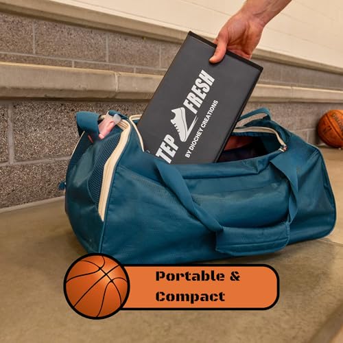 Step Fresh Basketball Sticky Mat With 120 Sheets, Portable Basketball Pad for Shoe Grip, Compact Basketball Mat Traction System and Sticky Mats for Shoes, Essential Basketball Accessories - size: Traction Mat & Sticky Sheets