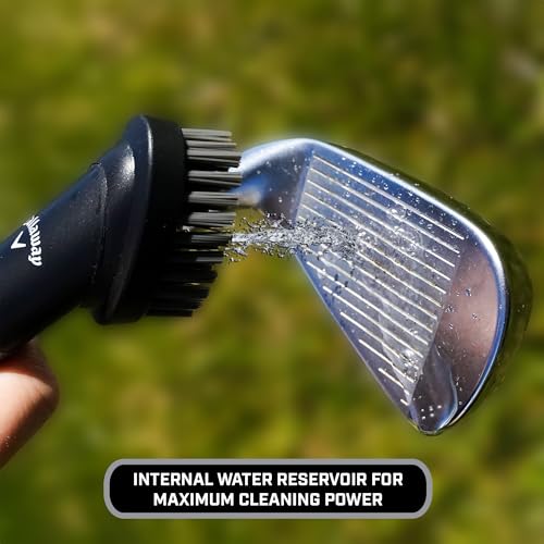 Callaway Golf H2GO Water Scrub Magnetic Club Brush - Quick-Release Magnetic Spray Club Brush for Your Golf Clubs