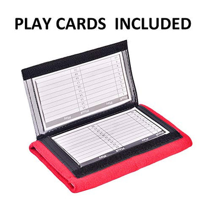 Quarterback (QB) 3 Sheet Play Wristband Youth Perfect for Football Plays, Softball Signs & Baseball (20 Pack) - color: Red