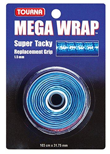 Tourna Mega Wrap Tennis Replacement Grip - color: Blue