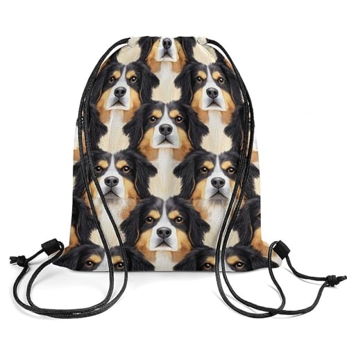 Beam Backpack Drawstring Sack Large Capacity for Soccer Basketball Sports Workout Equipment Travel, Rottweilers And Thistles Bags - color: Picture (1008)