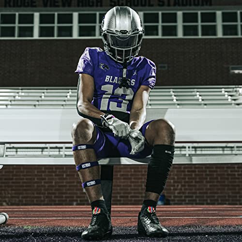 1 Pair Nxtrnd Bicep Bands, Sweat-Absorbent Arm Sweatbands, Football Accessory - color: Purple