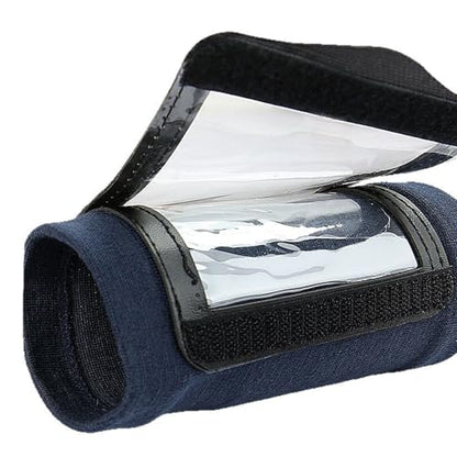Football Wrist Card Holder Wristband with Double Window Football Wrist Quarterback Play Wristbands for Teen Adult Quarterback Gear