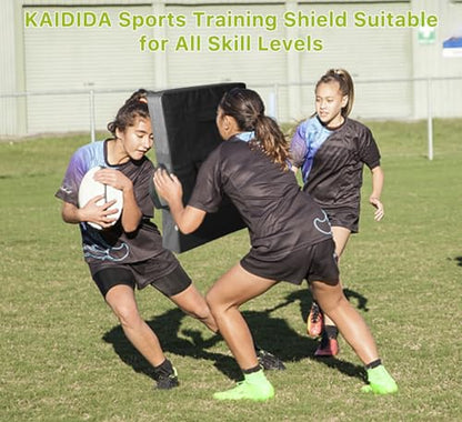 Football Training Blocking Pad: 26x18in Basketball Taekwondo Boxing Training Hitting Shield Tackle with Five Handles for Indoor Outdoor Adult Youth Men Use