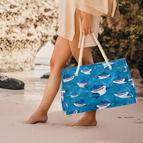 Beach Bag Waterproof Sand-proof Canvas Tote Lightweight Shoulder Bag Suitable for Family outdoor travel - color: D9