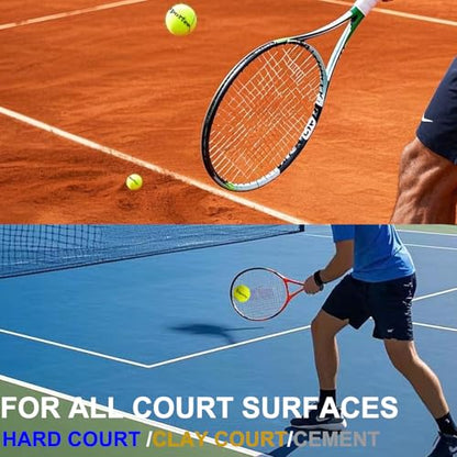 Tennis Balls, 12 Pack Advanced Tennis Ball Practice Balls, Tennis Balls for Dog, Come with Mesh Bag for Transport, Good for Beginner Training Tennis Ball