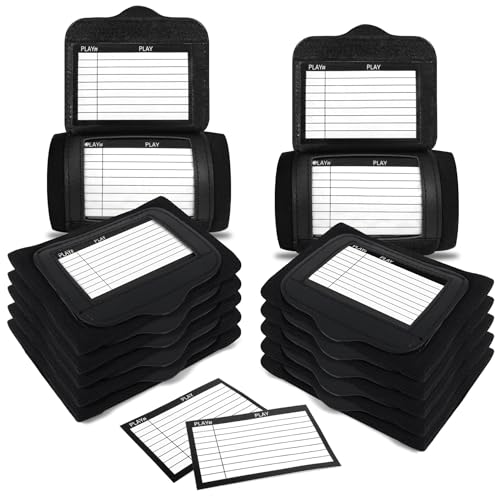 Football Play Wristband - Football Quarterback Play Wristbands for Adult and Youth 2/6/12/20 Pack - Softball Wristbands for Signs for All Sports with 3 Compartments