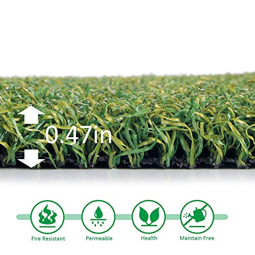 Pro Putting Green Golf Artificial Grass Turf - Indoor Outdoor Golf Training Mat, Synthetic Fake Grass for Baseball Football Gym Sports