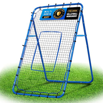 Volleyball Lacrosse Rebound Net Pro, WINTHAI Lacrosse Rebounder for Backyard, 7x4FT/6x4FT/4x4FT Bounce Back Net with Target Strike Zone, Easy Quick Setup, Volleyball Baseball Softball Soccer Training