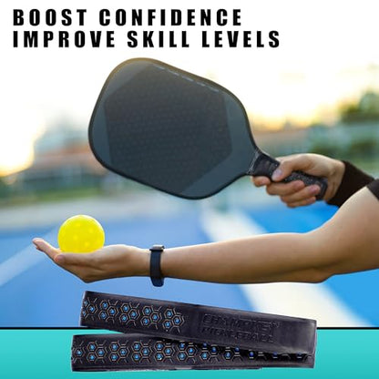 CHAMPKEY Professional Pickleball Paddle Grip Tape 2 Pack - All Weather Performance Pickleball Racket Grip - Improve The Feel and Convergence Characteristics - color: Yellow
