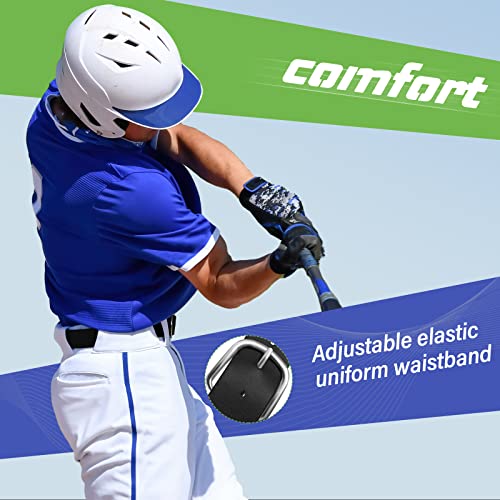 Hercicy 12 Pcs Baseball Belts Softball Belts Bulk for Adult and Youth Adjustable - color: Black, size: Youth Size