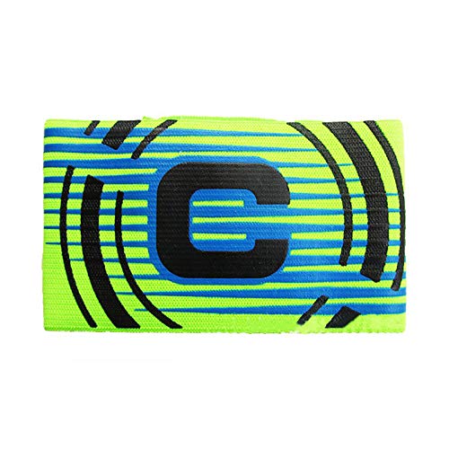 Haploon Football Soccer Captain Armband,Basketball Adjustable Player Bands,Colored Elastic Captain Armband Anti-Drop Captains Armbands for Adult - Pack of 5