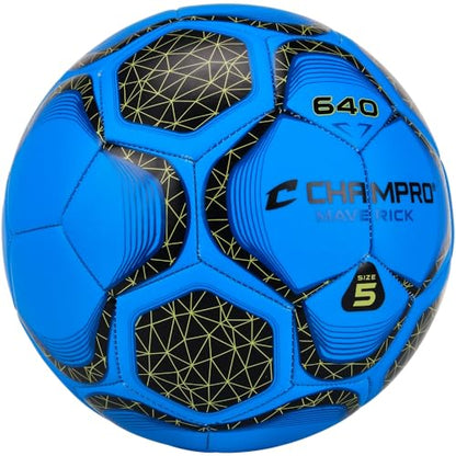 Champro Maverick Soccer Ball - color: Optic Blue, size: 3