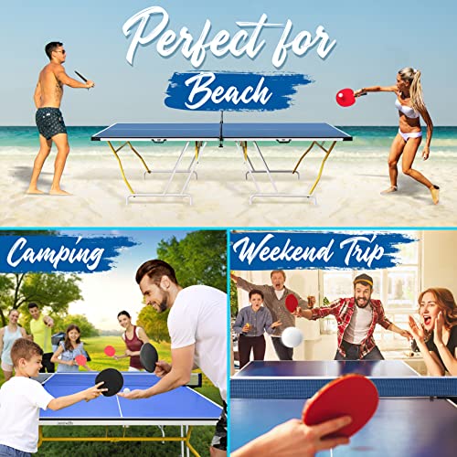 SereneLife 4in1 Multi Game Table, 48” Sports Arcade with Accessories, Ping Pong, Air Hockey, Pool Billiards, Soccer Foosball All in One, for Indoor and Outdoor, Family, Kids and Adults