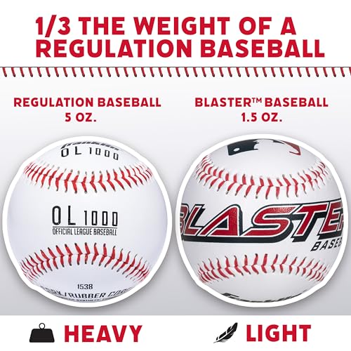 Franklin Sports Blaster Plastic Baseball Bat + Ball Set - Youth 32" Toy Bat + Official Stitched 70mm Lightweight Ball - style: Bat and Ball Set