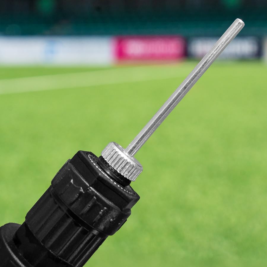 FORZA Pump that Ball™ | Ball Pump & Needle – Hand Pump for Sports Ball Inflation, Extendable Nozzle, Needle Adapter Included, Compact Portable Pump for Soccer Basketball Volleyball Football Equipment