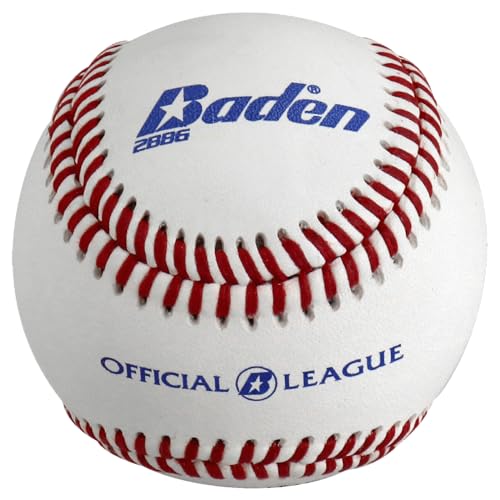 Baden | Official League | Premium Leather Cover Baseballs | 2BBG | One Dozen - style: Official League