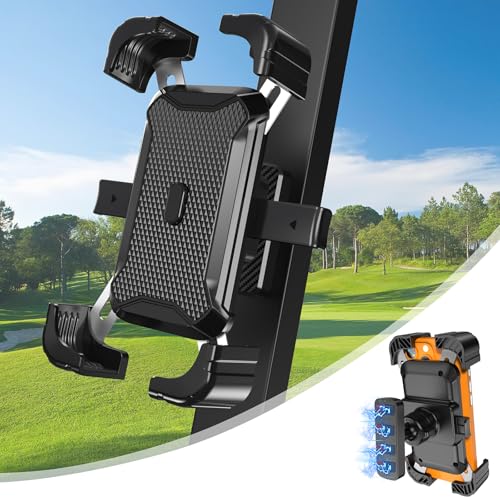 KingofKings Golf Cart Phone Holder, Golf Gifts for Men Him Dad Boyfriend, Golf Cart Accessories, Universal Magnetic Phone Mount for Golf Cart, Golfers Must Haves Gadgets 2026-360° Rotatable