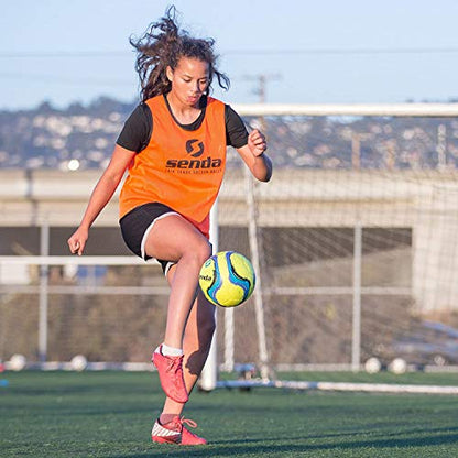 Senda Amador Training Soccer Ball, Fair Trade Certified - color: Yellow and Blue, size: Size 3 (Ages 7 & Under)