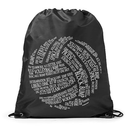 ChalkTalkSPORTS Volleyball Sport Pack Cinch Sack | Volleyball Words