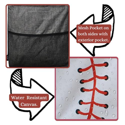 Utility Tote Bag (Baseball-white) - color: Baseball-white
