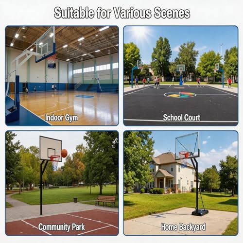 Thickening Basketball Net Replacement Heavy Duty, 12 Loops, [6.88Ounce],Upgrade Thick Professional Basketball Nets Outdoor, All Weather Anti Whip, Fits Standard Basketball Hoop Indoor or Outdoor