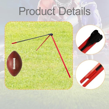 Yiju Football Kicking Tee Football Holder Adjustable Portable Metal Kicking Stand Rugby Training Support for Beginner Kids Adults