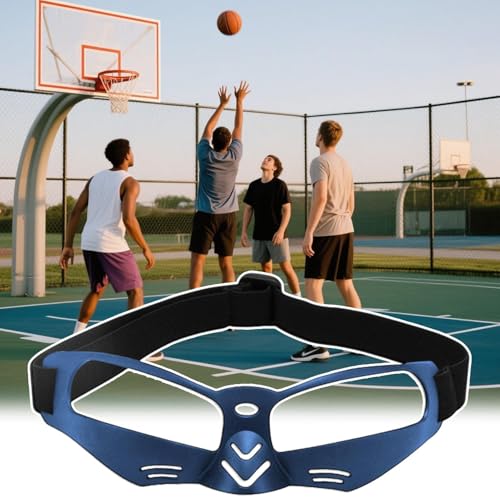 LESSO Basketball Dribbling Goggles Protective Sports Training Glasses for Adults Basketball Players - color: Blue