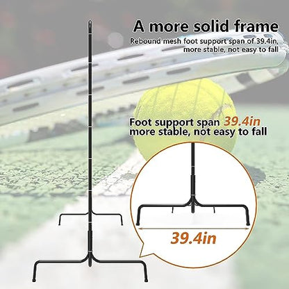 Tennis Rebounder Net 9.5 x 7Ft for Backyard Training | Tennis/Sports Ball/Pickleball Practice Wall | Outdoor Tennis Backboard Net for Court