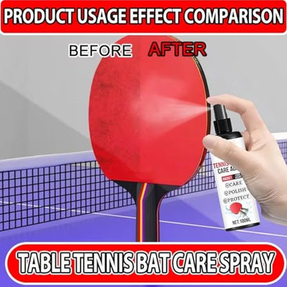 Effective Racket Cleaner - Paddle Cleaning Agent with Sponge, Table Tennis Protectant Tool with Shine, Sports Practice Aid with Grip, Gym Training Style, Indoor Supplies for Exercise, Workout, Home