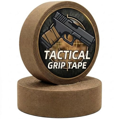 2 Rolls Magsaddle Gun Grip Tape, Non-Reflective, No Residue Goon Grip Tactical Tape for Pistol, Handgun, Rifle, Sports, Tool, Pull Up Bars, Handles, Bats, Rackets, Gym Equipment, Handrails - color: Coyote Brown