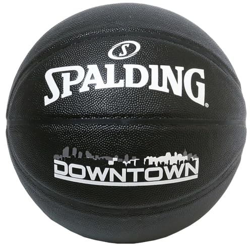 Spalding Basketball Basics No. 6 Synthetic Leather - style: downtown black