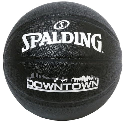 Spalding Basketball Basics No. 6 Synthetic Leather - style: downtown black