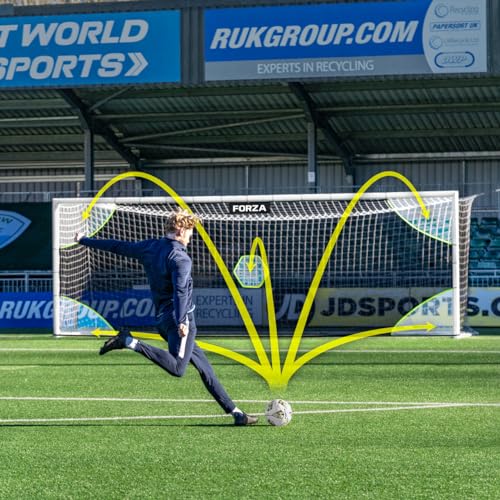 FORZA Pro Soccer Target Sheets | Soccer Goal Target Net | Scoring Zones for Improving Shooting Accuracy [4 Styles, 10 Size Options] - size: 8ft x 6ft, style: Academy