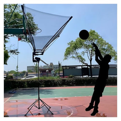 Basketball Hoop Returner Shot Return Apparatus Rebounder Retractable Large Attachment for Adults Training Shooting M
