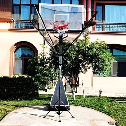 Basketball Practice Network Basketball Return Attachment for Pole Basketball Hoops, Free Standing Basketball Equipment for Shooting/Dribbling Drills, Rebounder