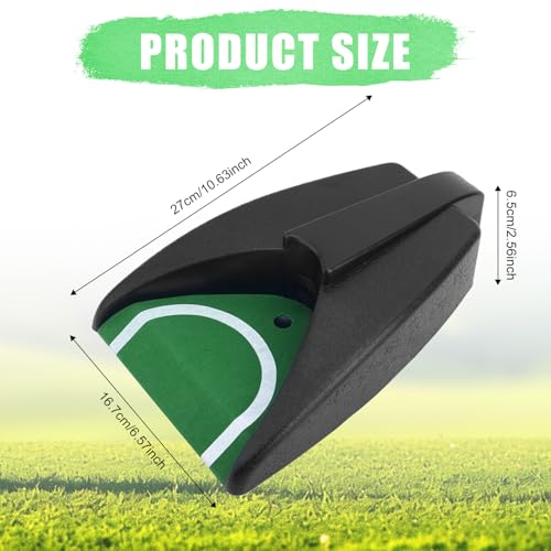 Golf Ball Return Putting Unit, Automatic Golf Ball Returner Putting Return Machine Battery-Powered (Not Included) for Indoor Outdoor Home Office Yard Practice