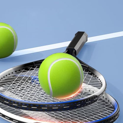 Tennis Ball Training Baseboard, Trainer Rebounder Round Rectangular Ball with Practice Elastic Strings Rope, Multifunction Tennis Practice Rebounder for Beginner Adult Home