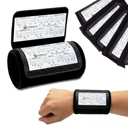 Pro Sports Plans WristCoaches Football Play Wristbands-Youth Quarterback Gear-Wristband Playbook-Softball Wristbands for Signs