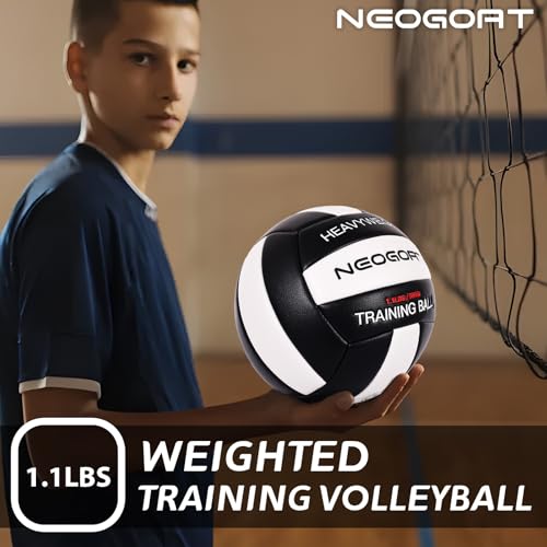 1.1LBS Weighted Heavy Volleyball For Setters Serve Trainer Setter Weighted Volleyball Training Equipment Size 5 Soft PU Leather, Durable for in&Outdoor Training, Perfect for Setting, Rebounders